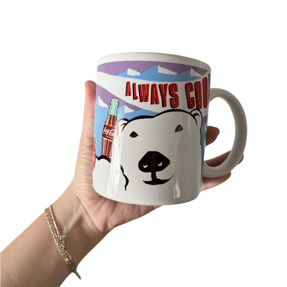 1995 Coca-Cola Polar Bear Coffee Mug Vintage Dakin Collectible Coke Always Cool - Picture 4 of 5